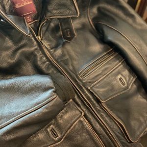 Brooks Brothers leather bomber XS